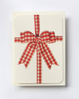 Gingham Bow Greeting Card | Birthday Card | Luxury Cards