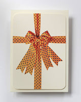 Yellow & Blue Bow Greeting Card | Birthday Card