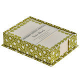 Note Holder in Animalcules Bawden Green