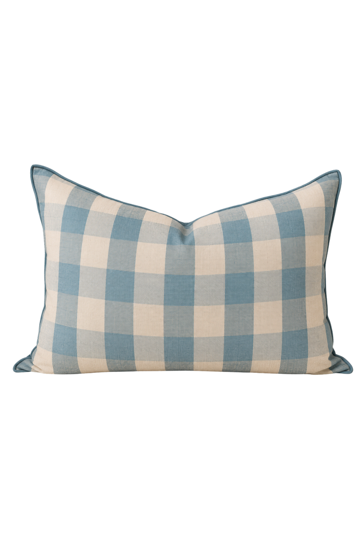 Pillow Gingham Nuage 16x24