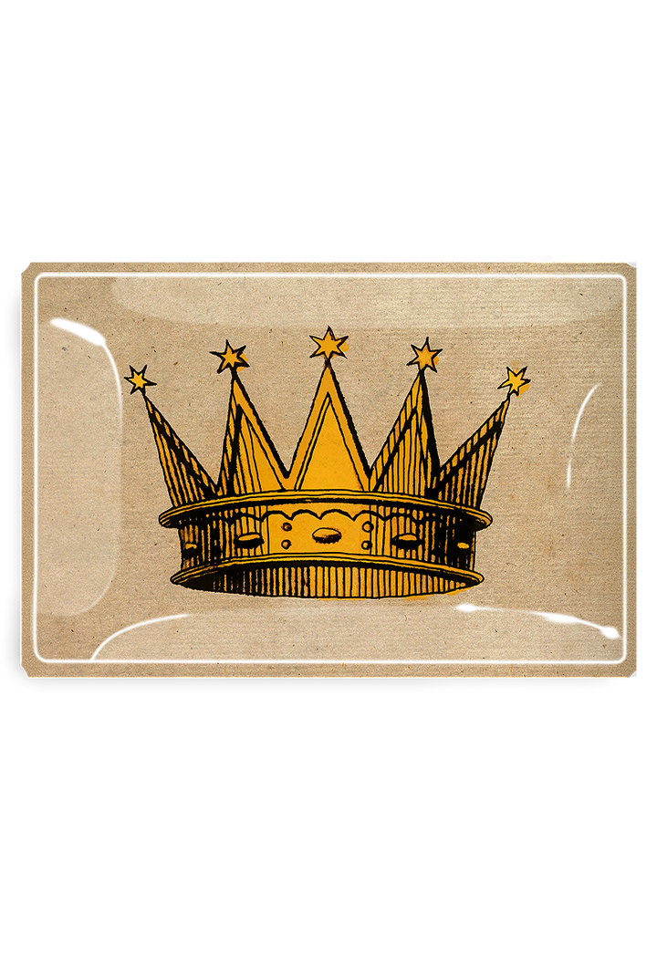 Decoupage Tray 17th Century Sun Crown