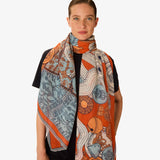 Scarf Octopus Treasure Orange