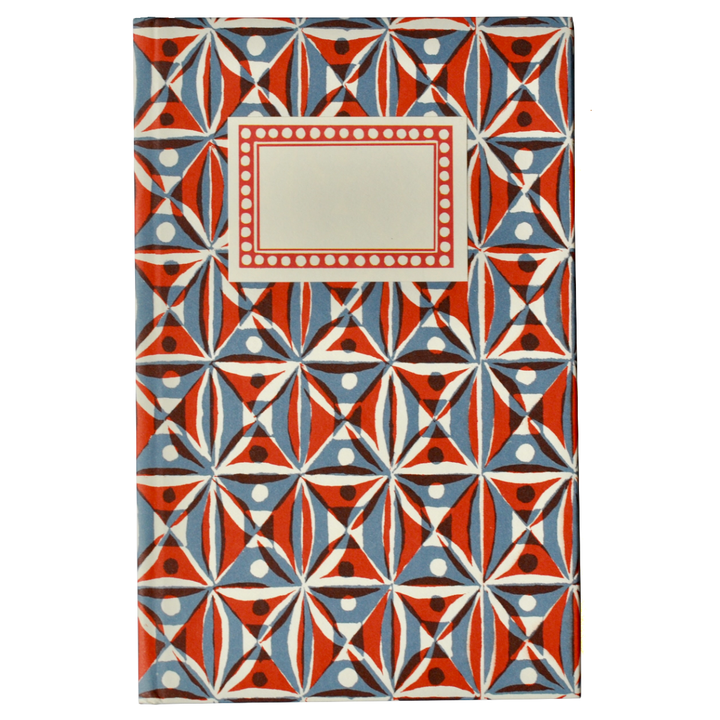 Hardback Notebook Kaleidoscope Red and Blue