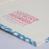 Hardback Notebook Milky Way Blue/Old Red