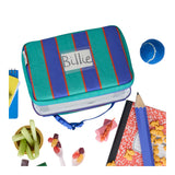 Cool Kid Lunch Box Navy & Green Stripe