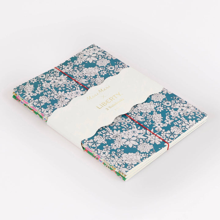Meri Meri x Liberty Trio Softcover Notebook Set