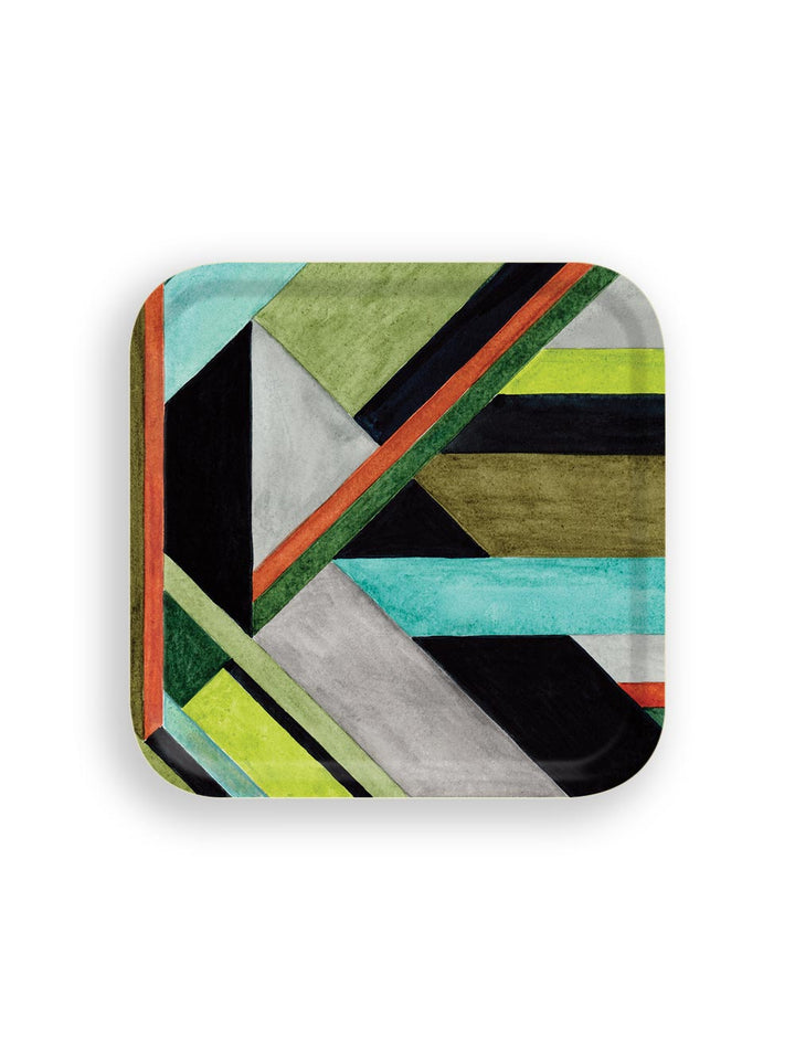 Small Square Tray Art Intersection