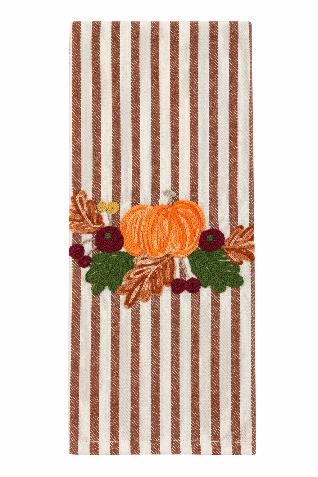 Embroidered Kitchen Towel Pumpkin Patch