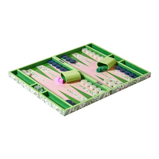Backgammon Set in Green