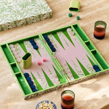 Backgammon Set in Green