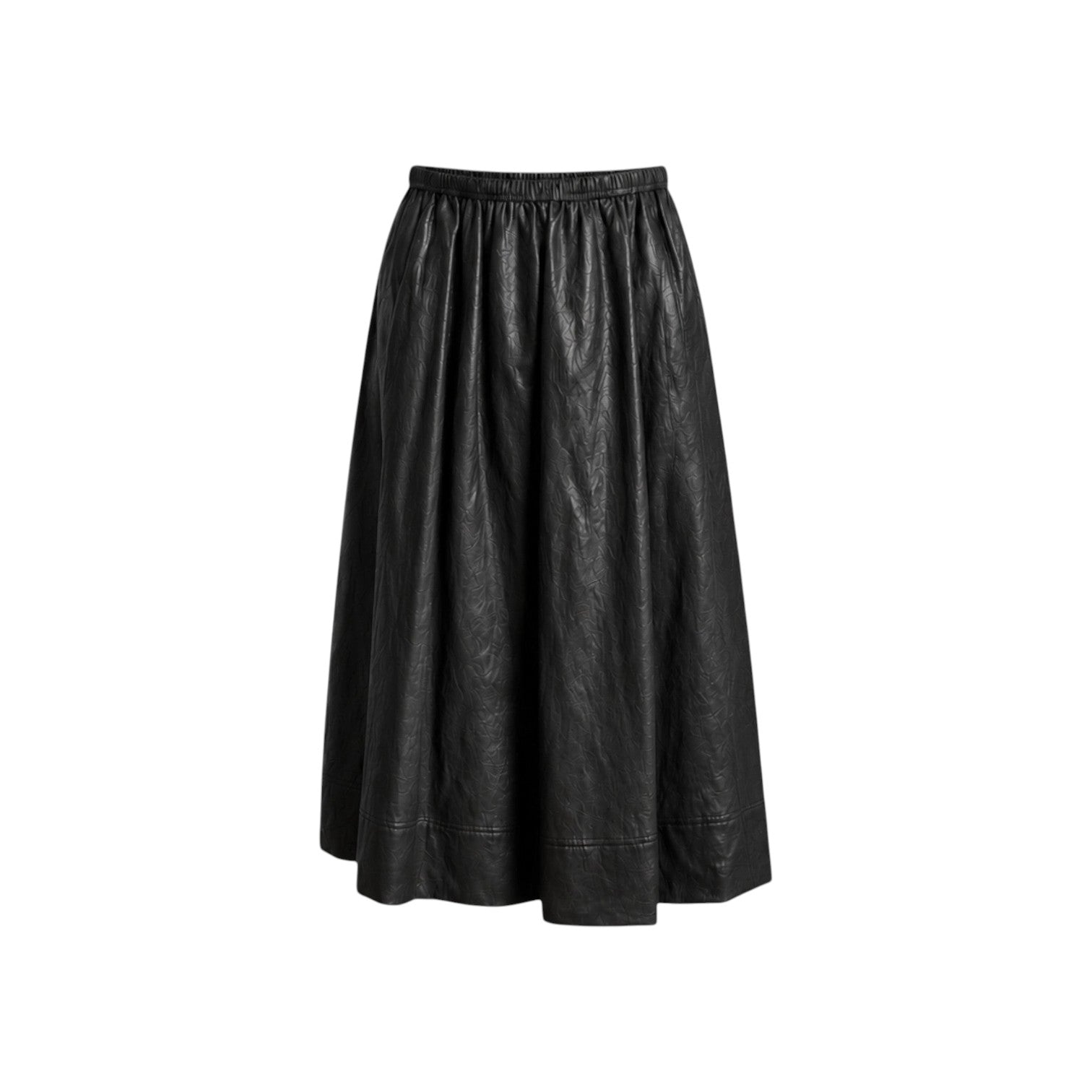 Claudia Skirt Black Faux Leather