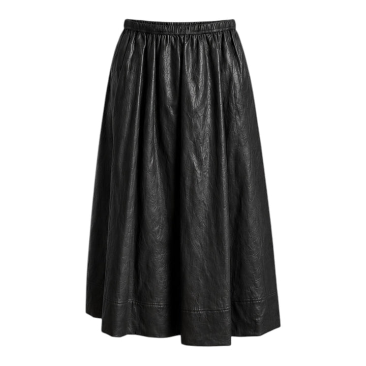 Claudia Skirt Black Faux Leather