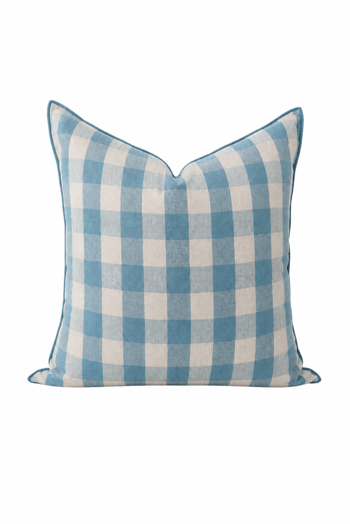 Pillow Gingham Nuage 25x25