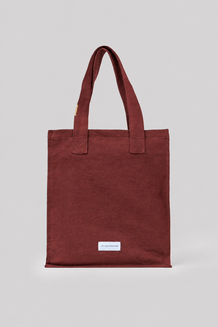 Rust Canvas Zipped Tote