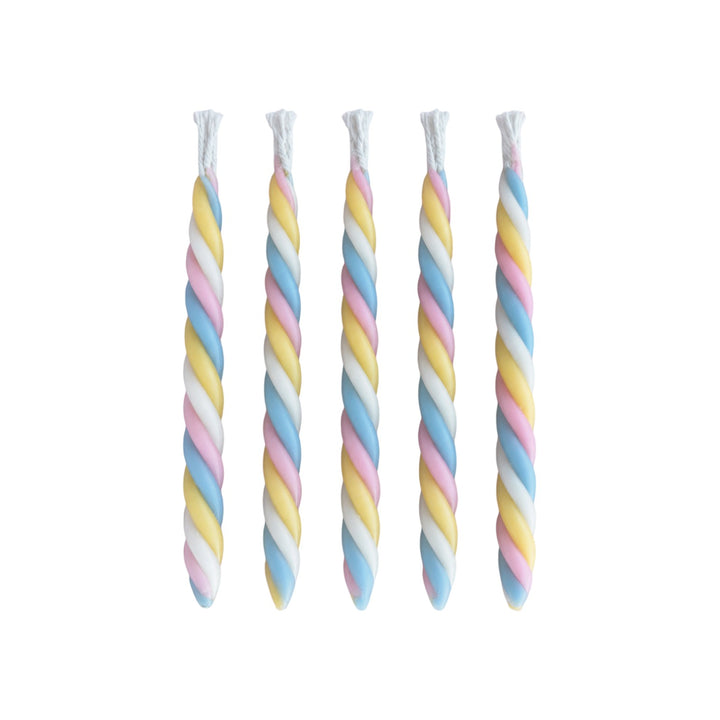 Twisted Marshmallow Candle Set of 5