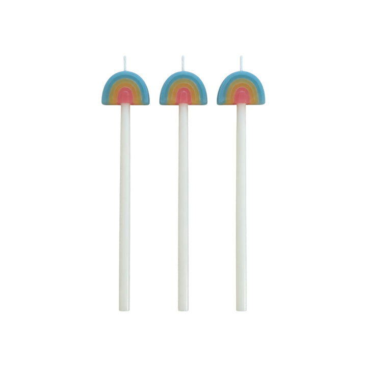Rainbow Shaped Candle Set of 3