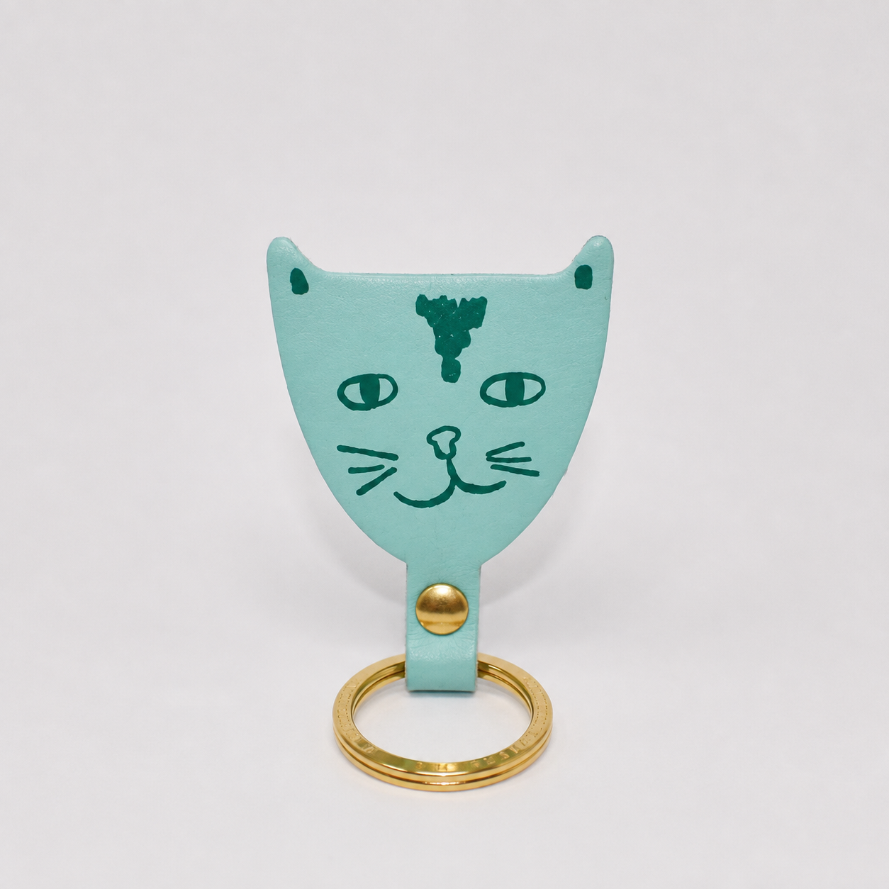 Key Chain Cat Turquoise