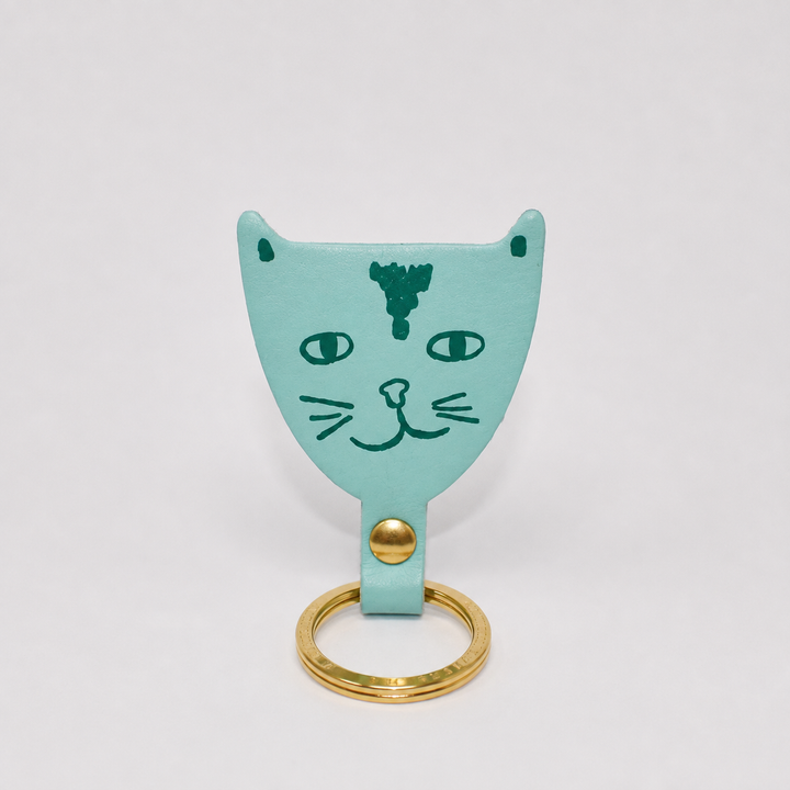 Key Chain Cat Turquoise
