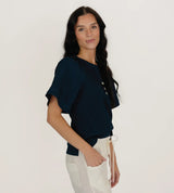 Henley Top Indigo