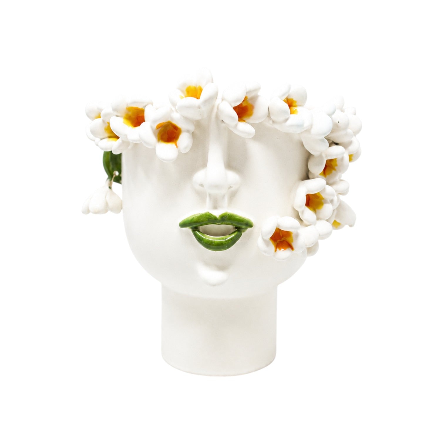 Face Vase Medium Frangipani
