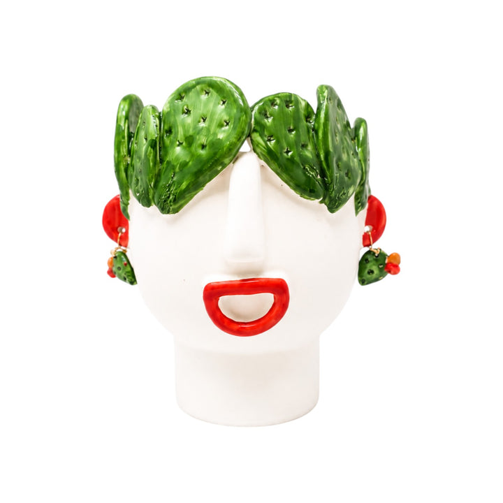 Face Vase Small Cactus