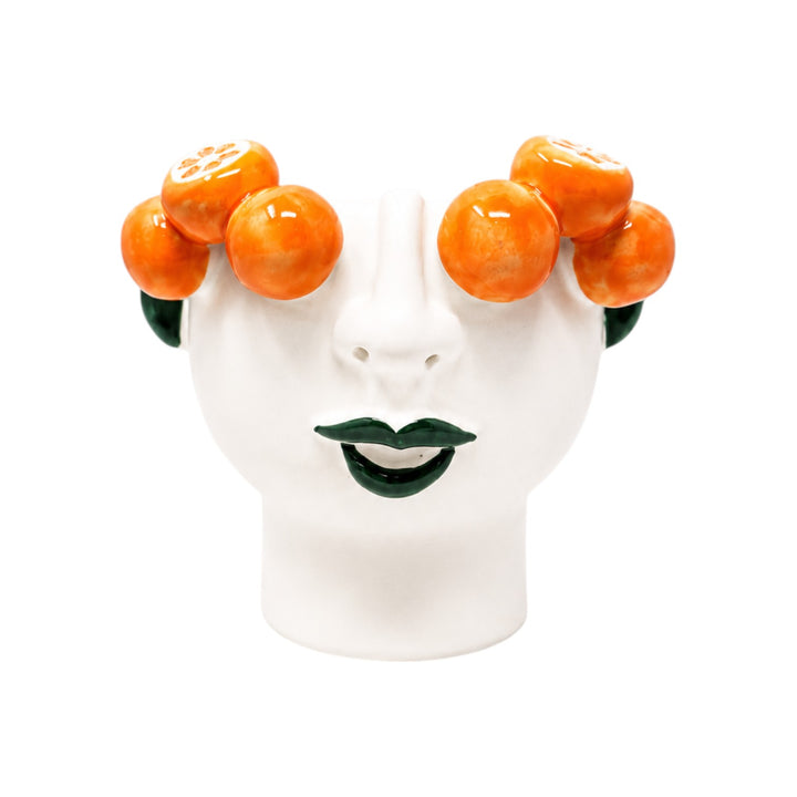 Face Vase Small Oranges
