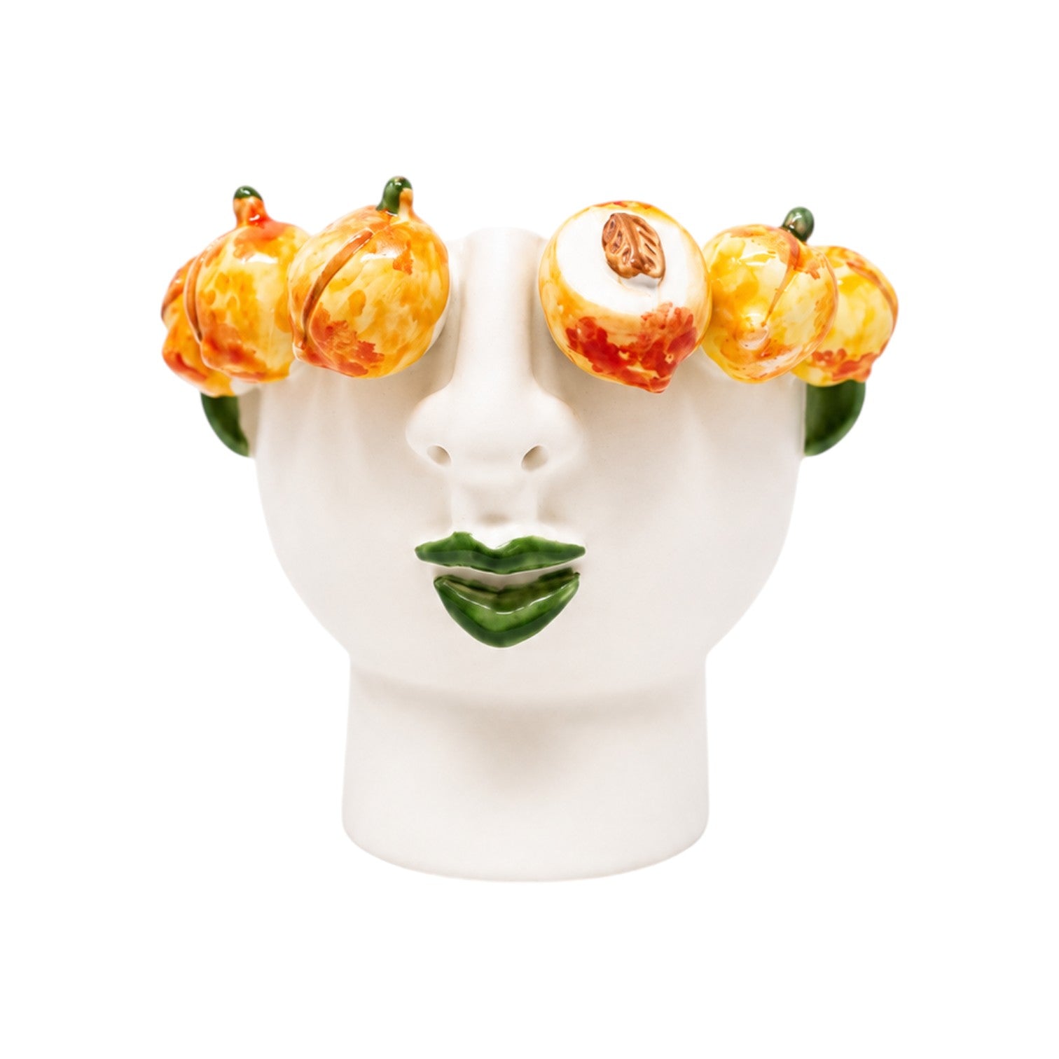 Face Vase Small Peach