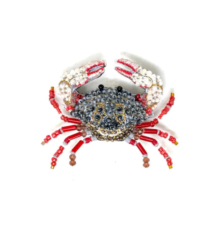Red Clawed Crab Brooch