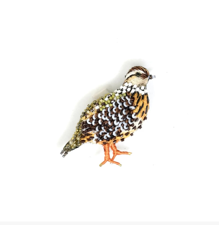 Fool Quail Brooch