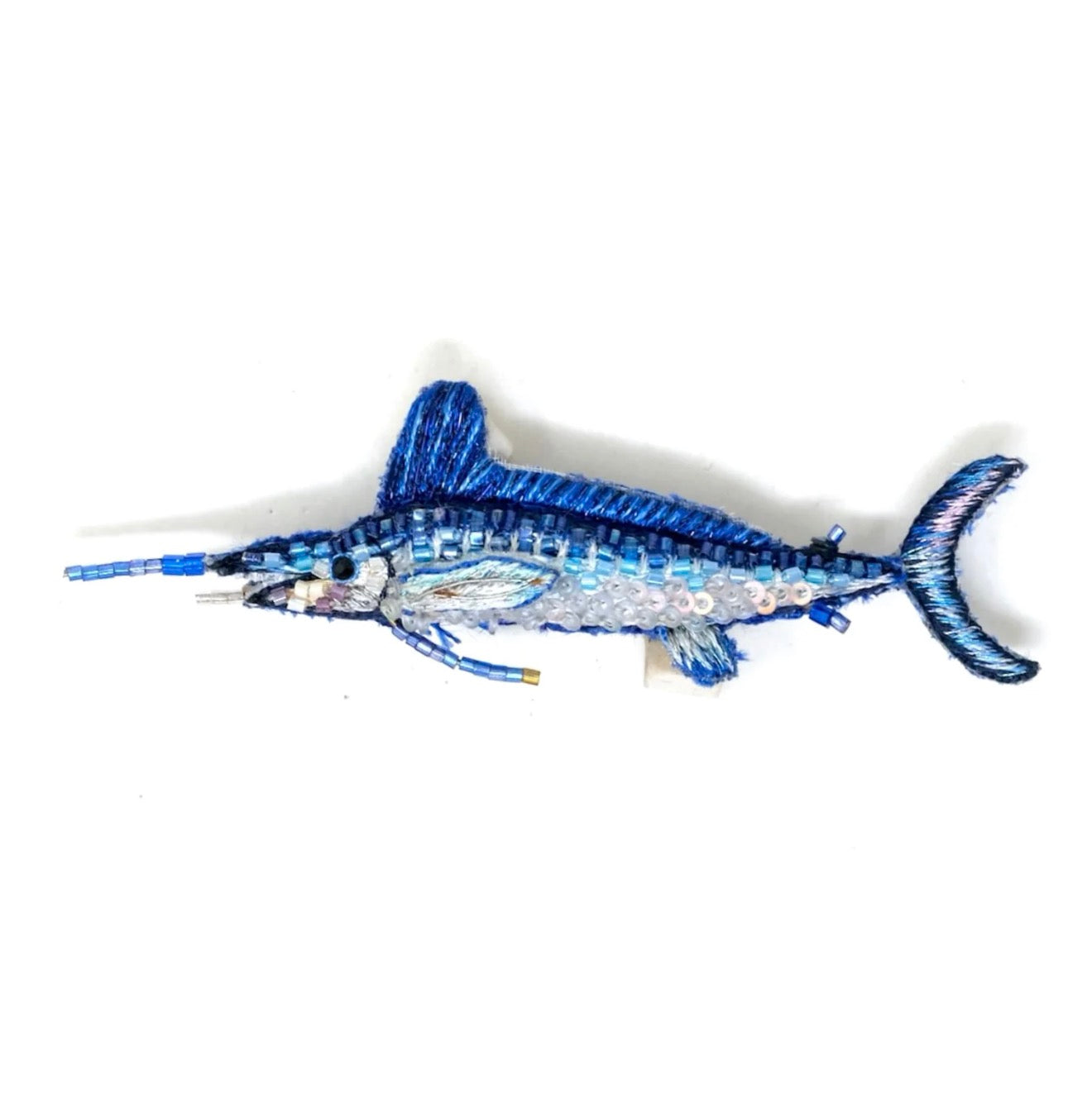 White Marlin Brooch