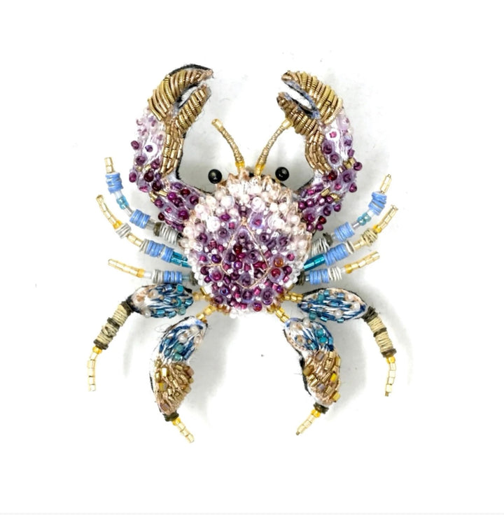 Pink Forest Crab Brooch
