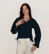 Gaia Top Indigo