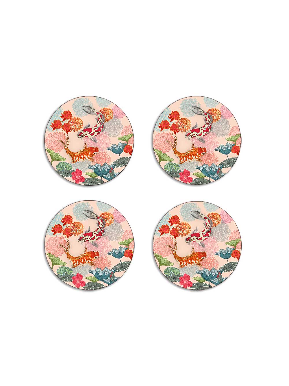 Coaster Set of 4 Lotus