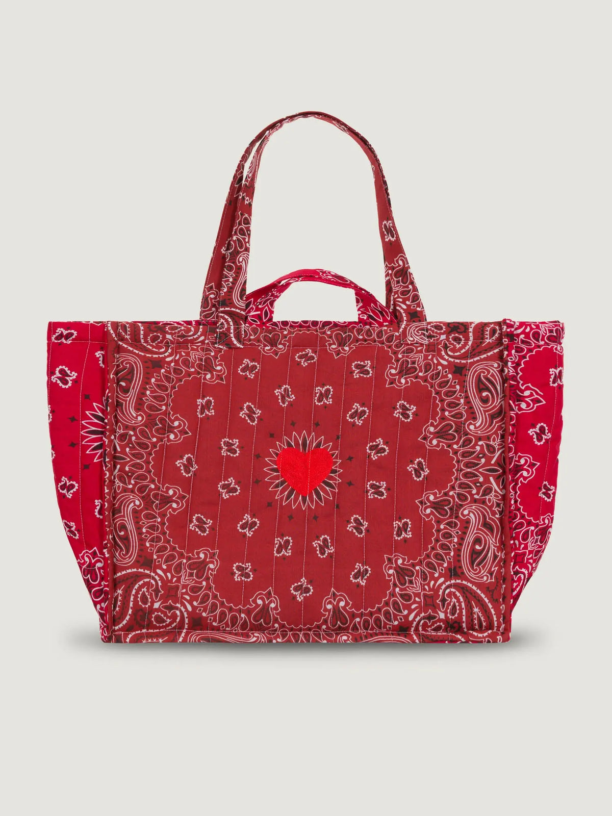 Maxi Cabas Coeur Tote Vintage Red