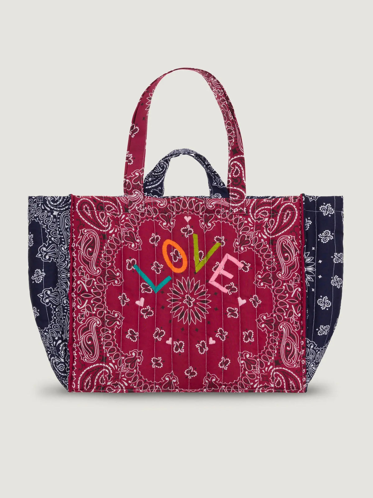 Maxi Cabas Love Tote Bordeaux