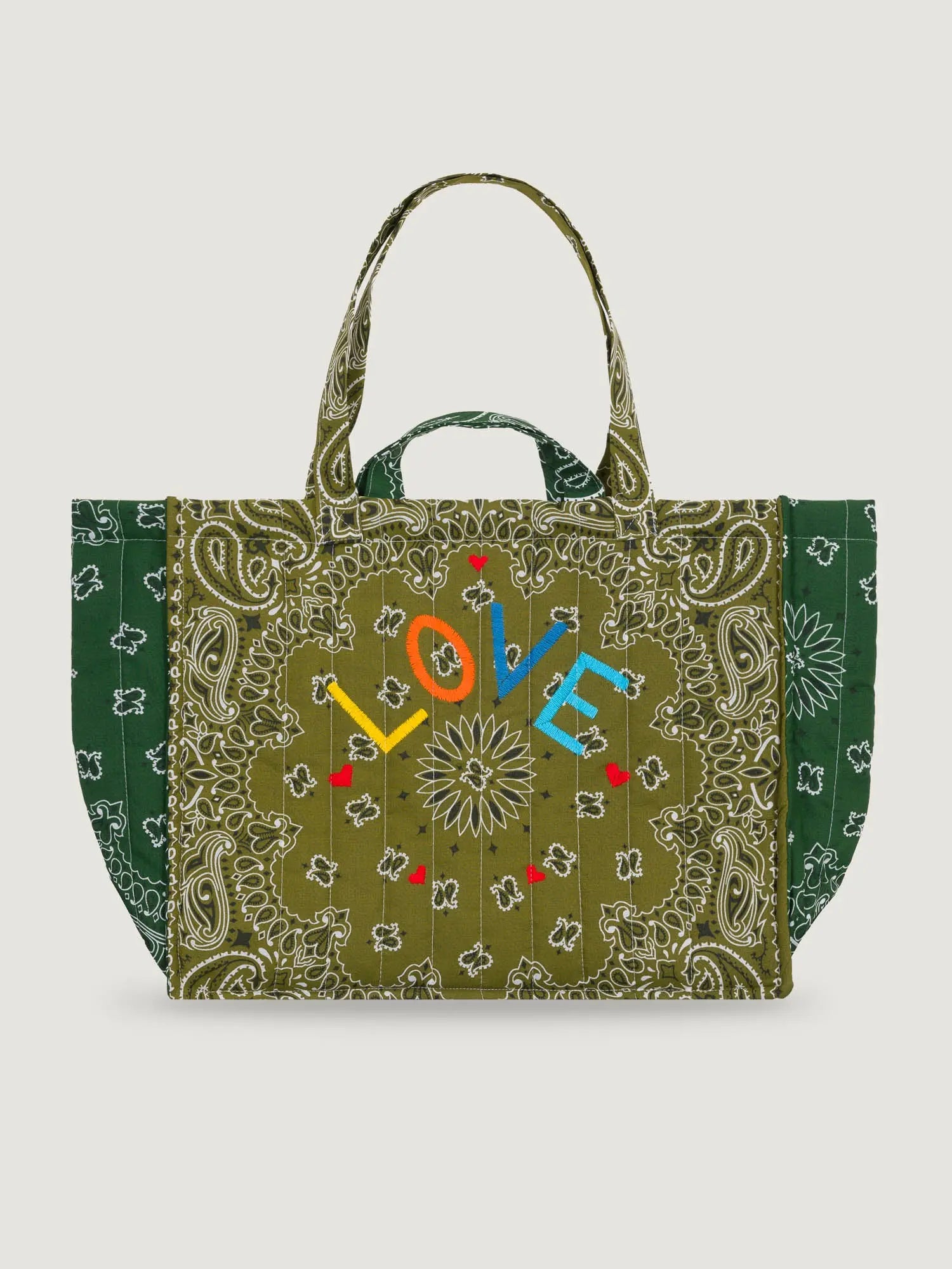 Maxi Cabas Love Tote Bronze