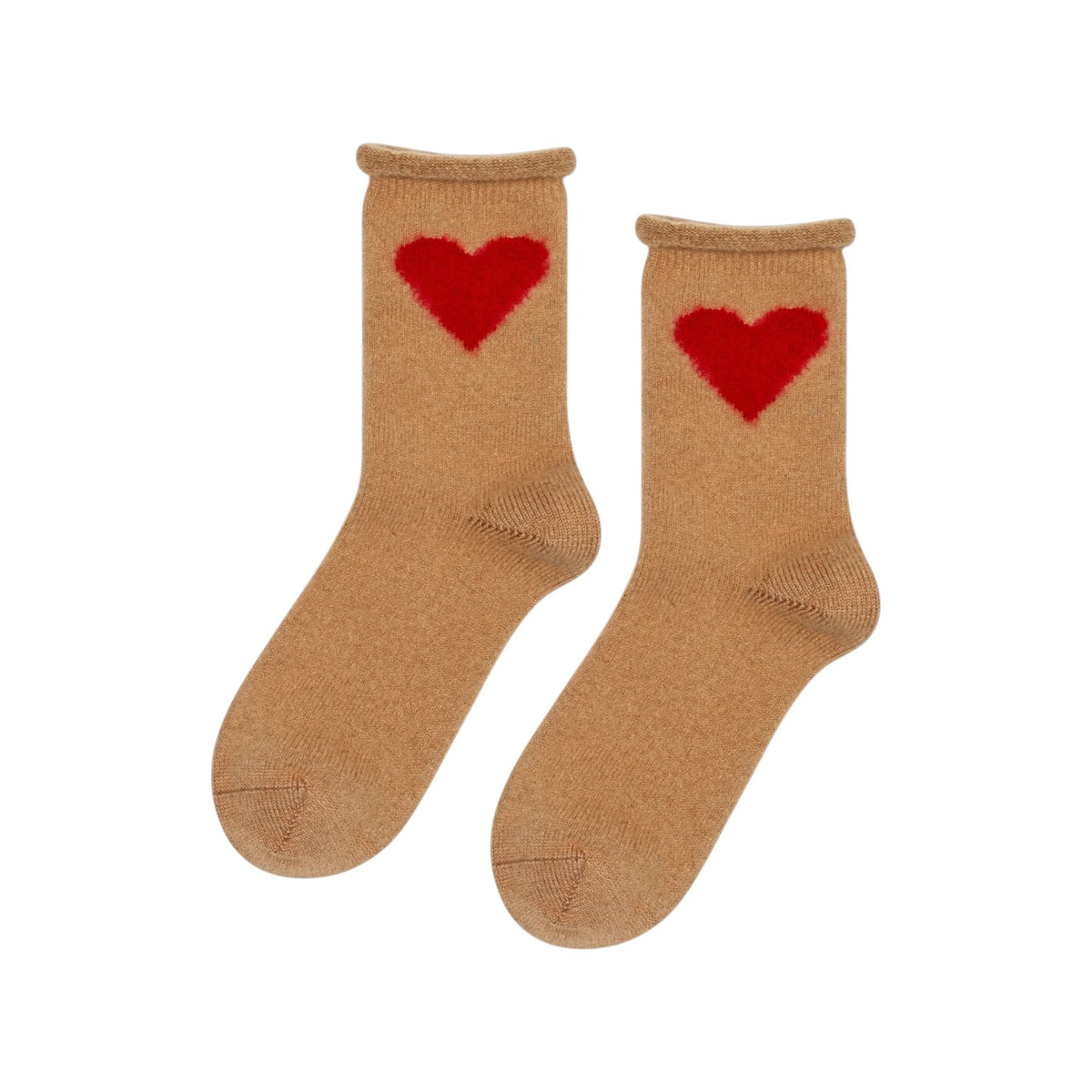 Socks Love Cashmere Crew Camel