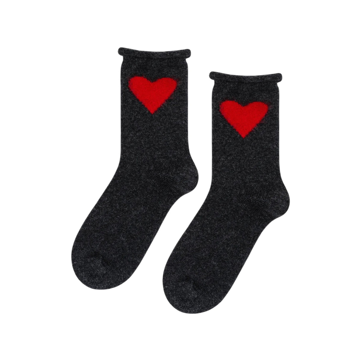 Socks Love Cashmere Crew Charcoal