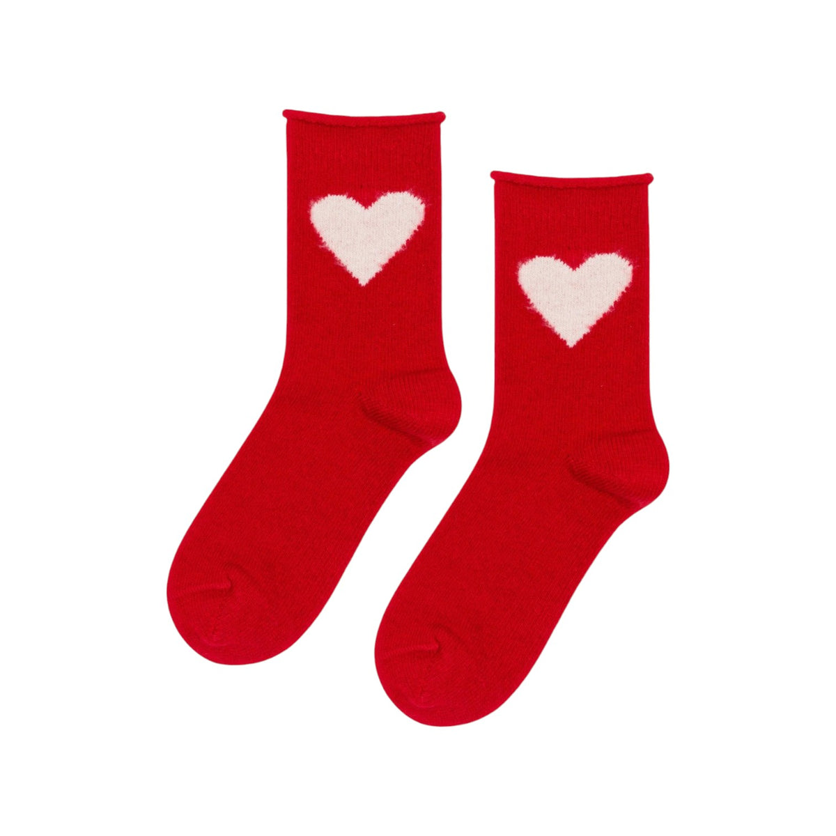 Socks Love Cashmere Crew Red
