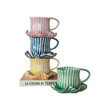 Ruffled Mug and Saucer
