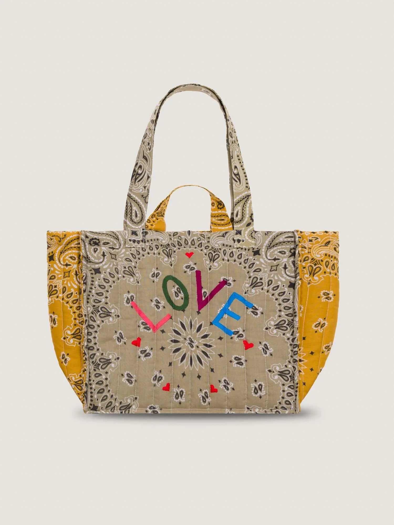 Moyen Cabas Love Tote Beige