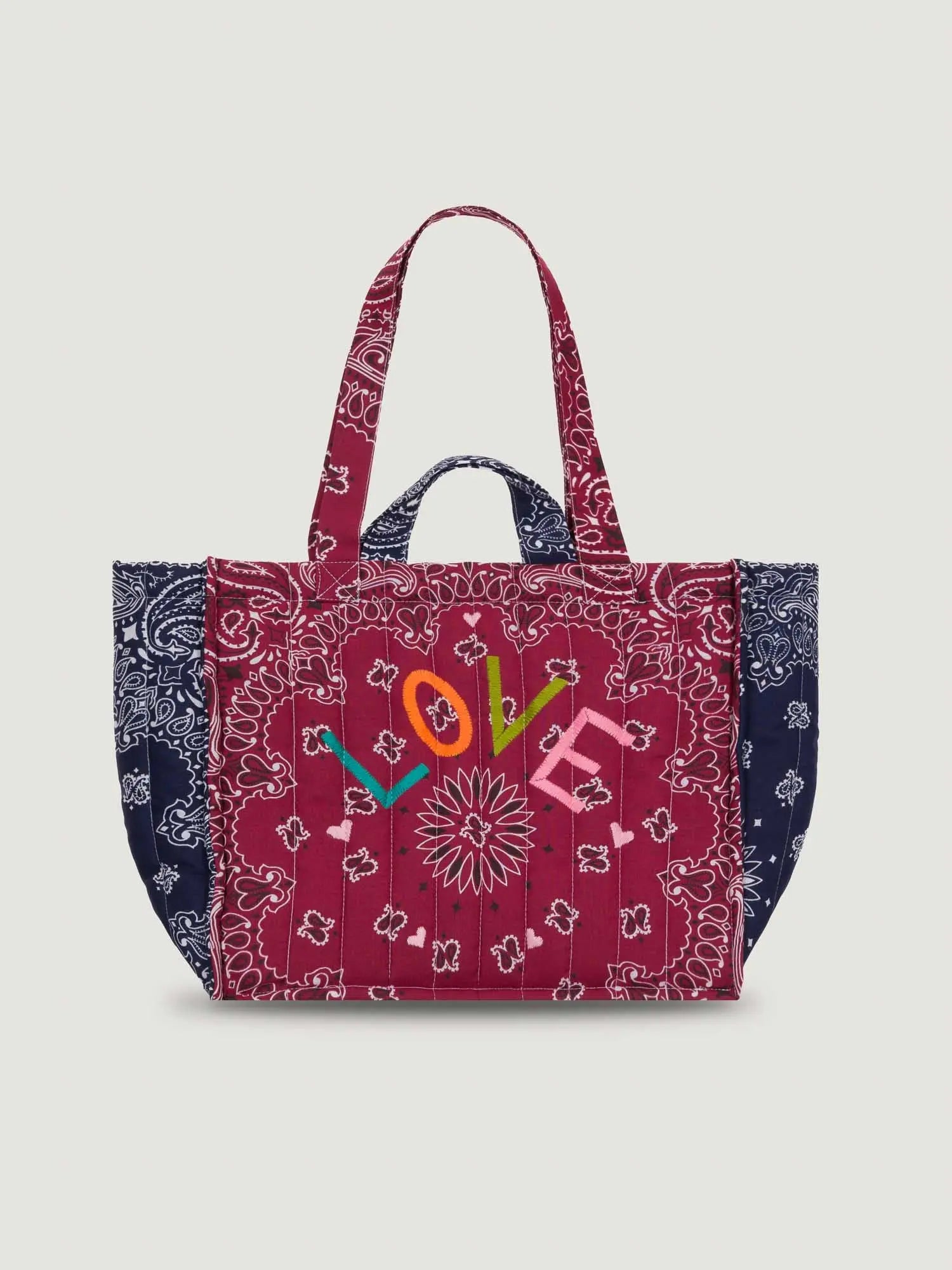 Moyen Cabas Love Tote Bordeaux