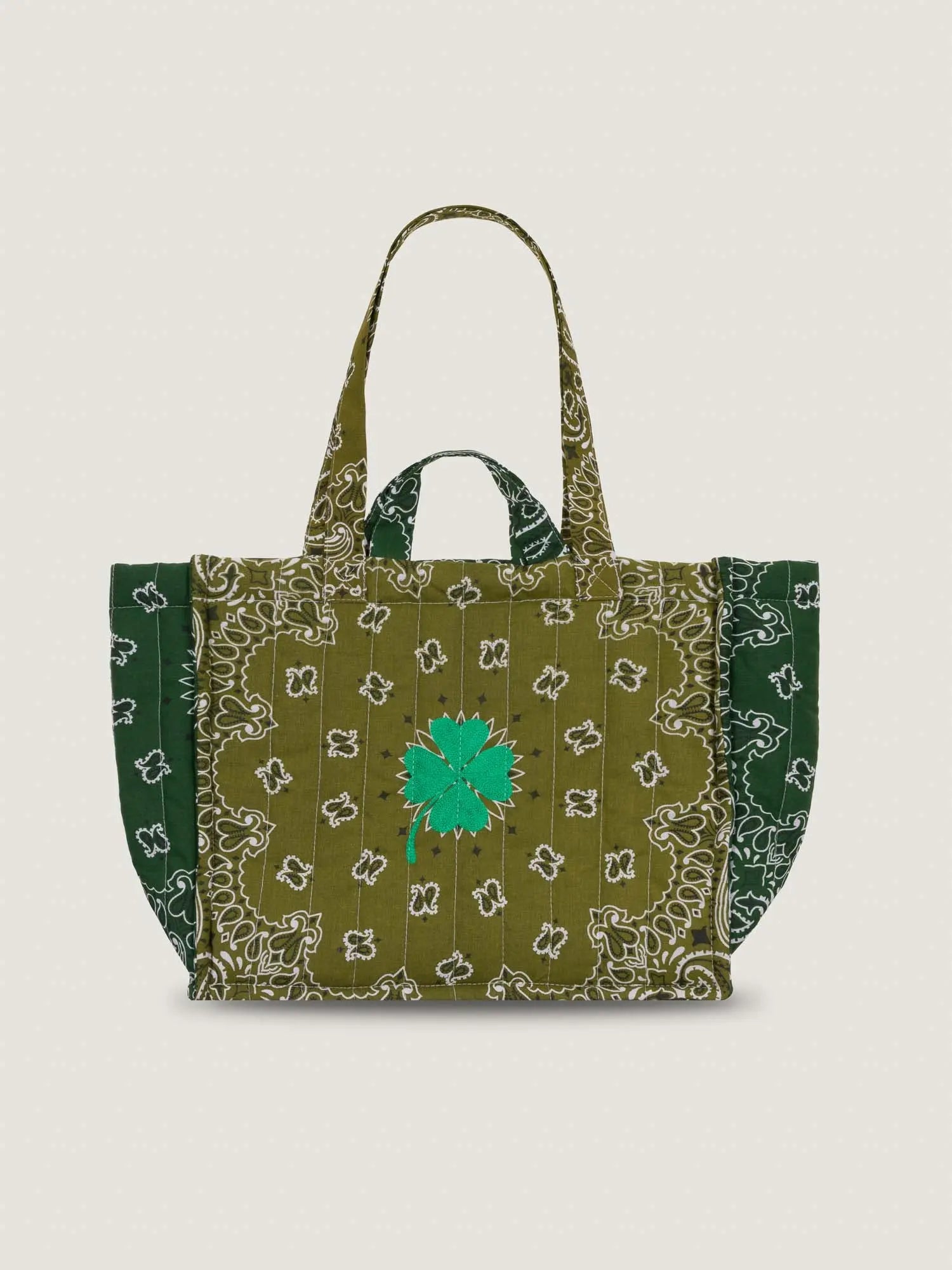 Moyen Cabas Trefle Tote Bronze