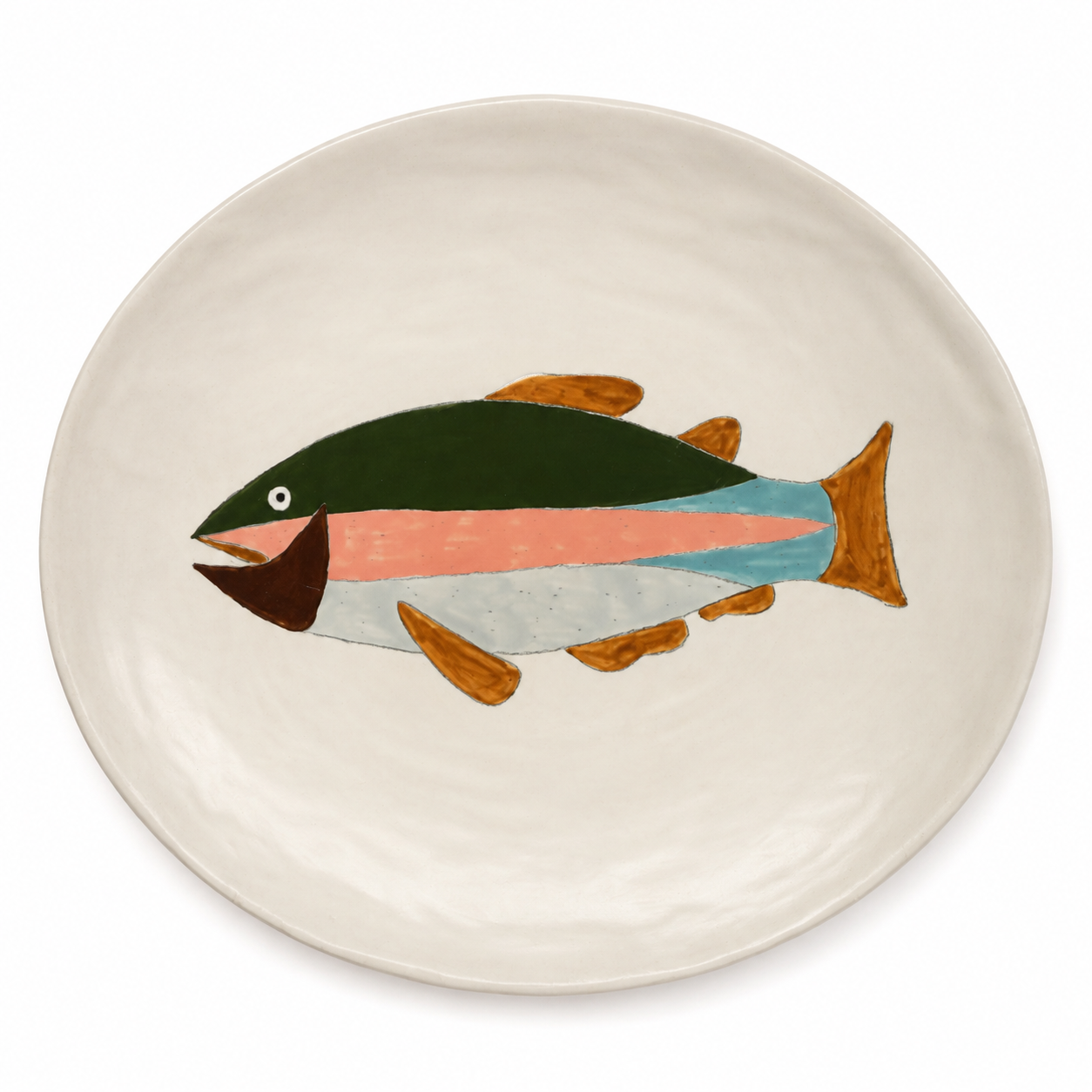 New Large Oval Platter Fish 3