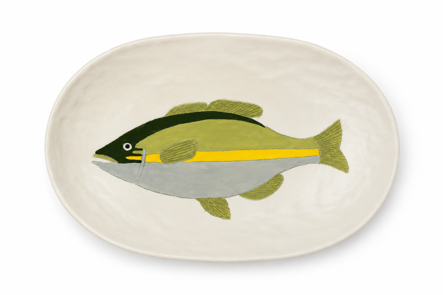 New Large Oval Platter Fish 5