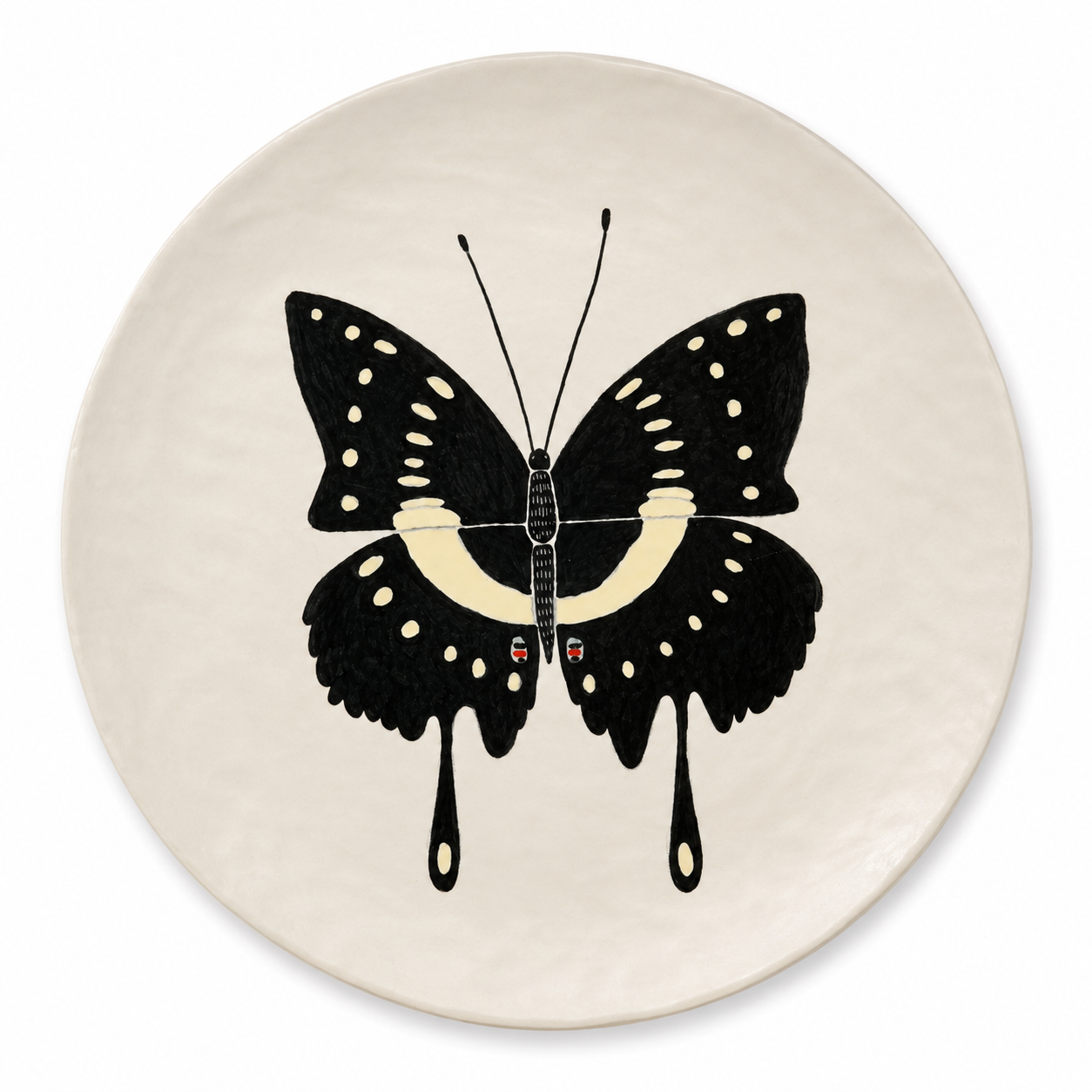 New Large Round Platter Butterfly 1