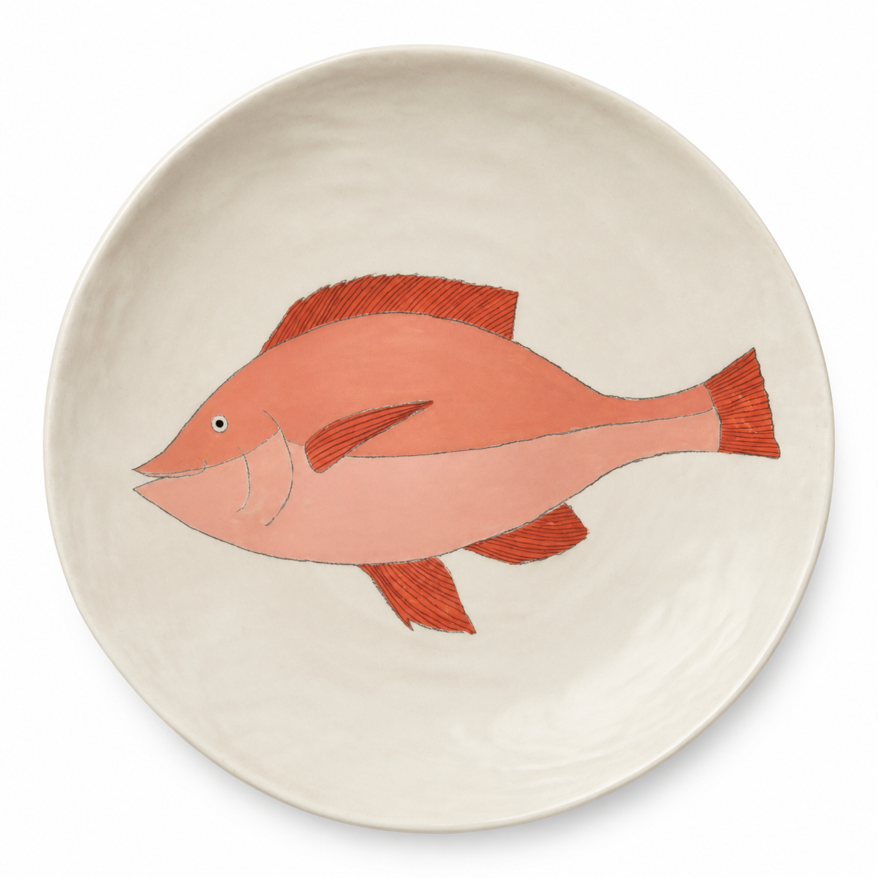 New Large Round Platter Fish 5
