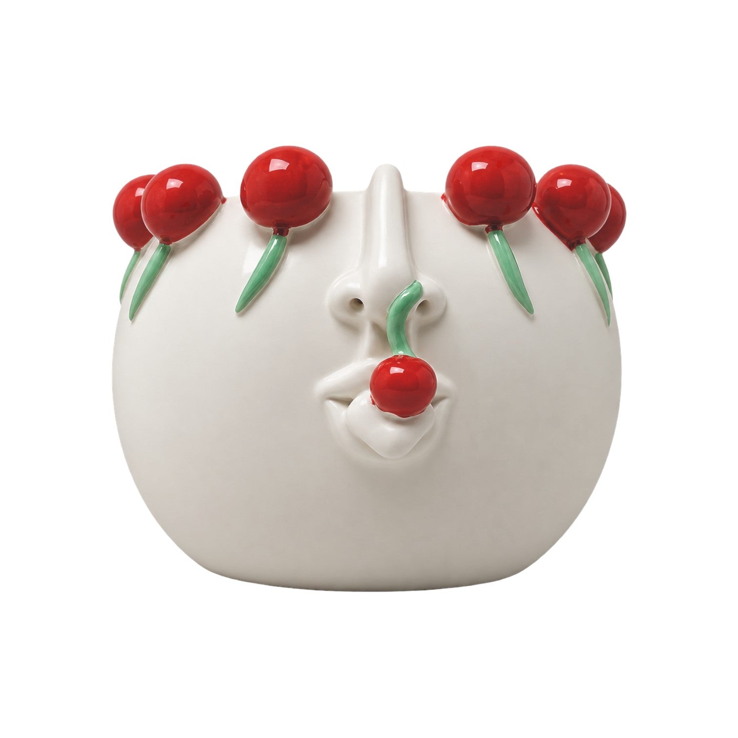 Round Vase Cherries