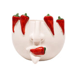 Round Vase Peppers