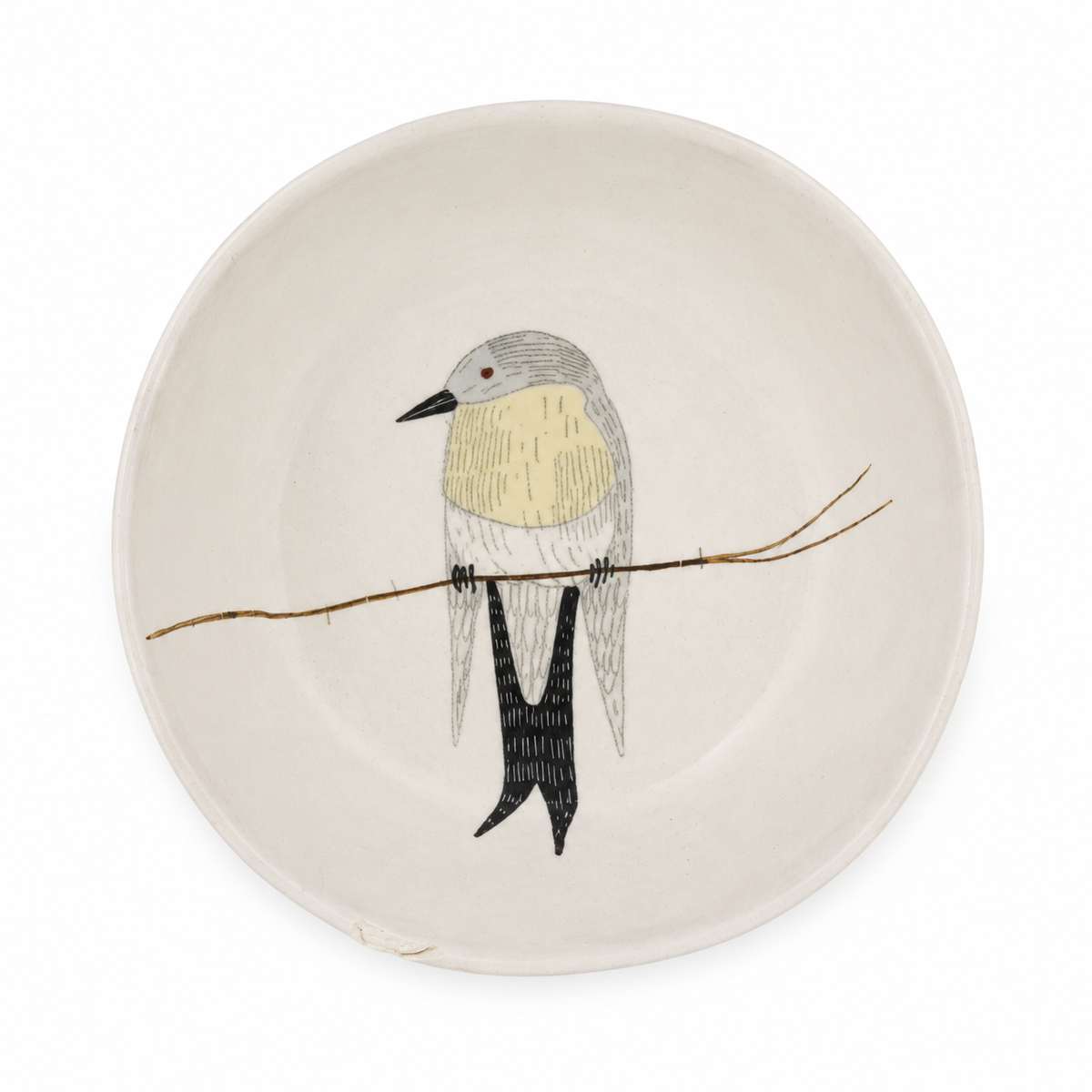 Snack Bowl Large Bowl Bird White Bird 1